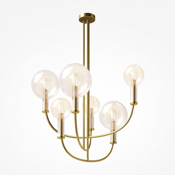 Подвесной светильник Status латунь, 6 плафонов 4