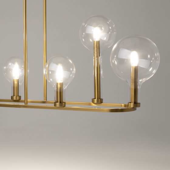 Подвесной светильник Status латунь, 6 плафонов 9