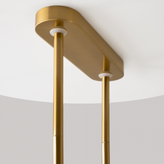 Подвесной светильник Status латунь, 6 плафонов 14