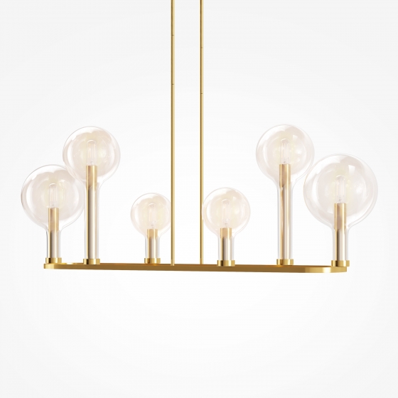 Подвесной светильник Status латунь, 6 плафонов 6