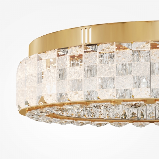 Потолочный светильник Castello золотой 500 мм, хрусталь 4