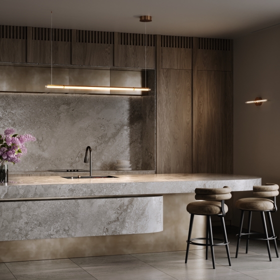 Подвесной светильник Plume латунь, стекло, 120 см 2