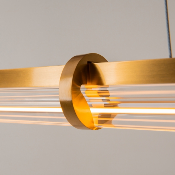 Подвесной светильник Plume латунь, стекло, 120 см 8