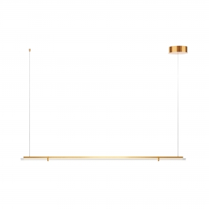 Подвесной светильник Plume латунь, прозрачный 1500 мм