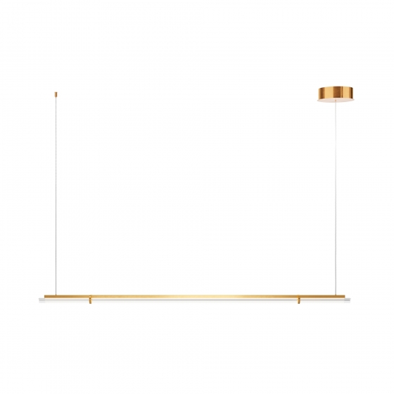 Подвесной светильник Plume латунь, прозрачный 1500 мм 1