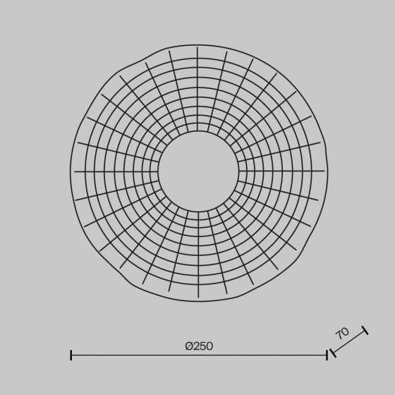 Настенный светильник Sparkle латунь стекло 250 мм 8