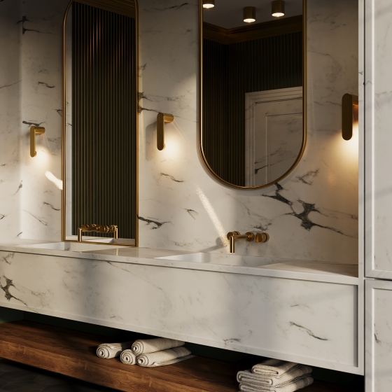 Настенный светильник Connect латунь, белый абажур 2