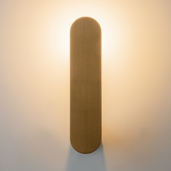 Настенный светильник Connect латунь, белый абажур 9