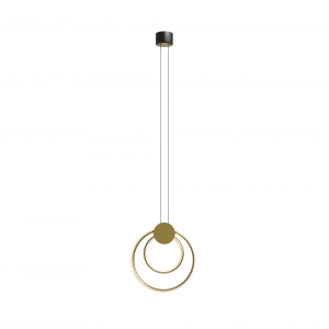 Подвесной светильник Link черный и латунь