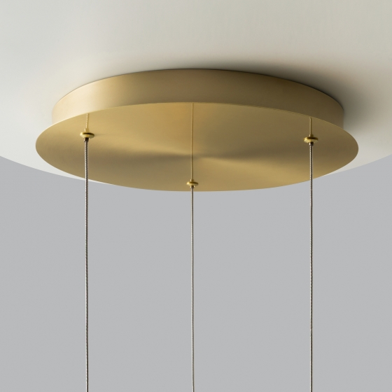 Подвесной светильник Sirocco латунь, белый, 3 плафона 13