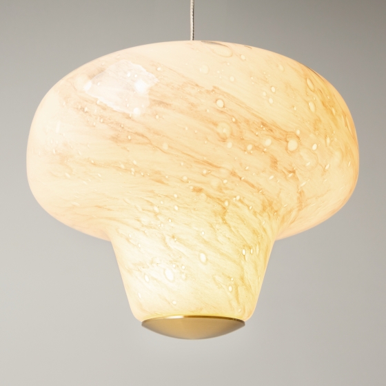 Подвесной светильник Sirocco латунь, белый, 3 плафона 8