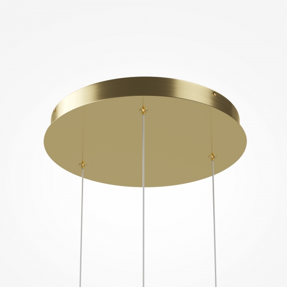 Подвесной светильник Sirocco латунь, белый, 3 плафона 2