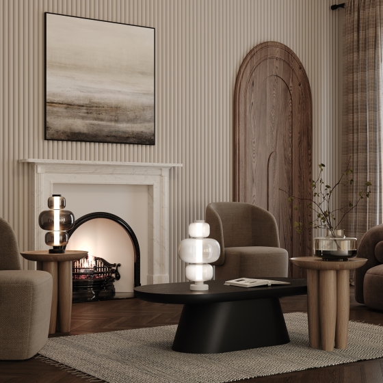 Настольный светильник Atmos белый, стекло, 365 мм 2