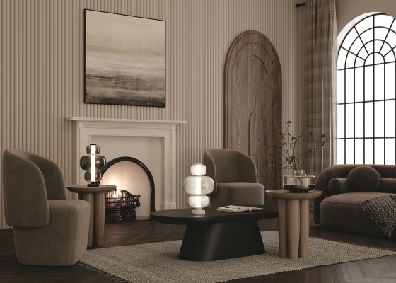 Настольный светильник Atmos белый, стекло, 365 мм 3