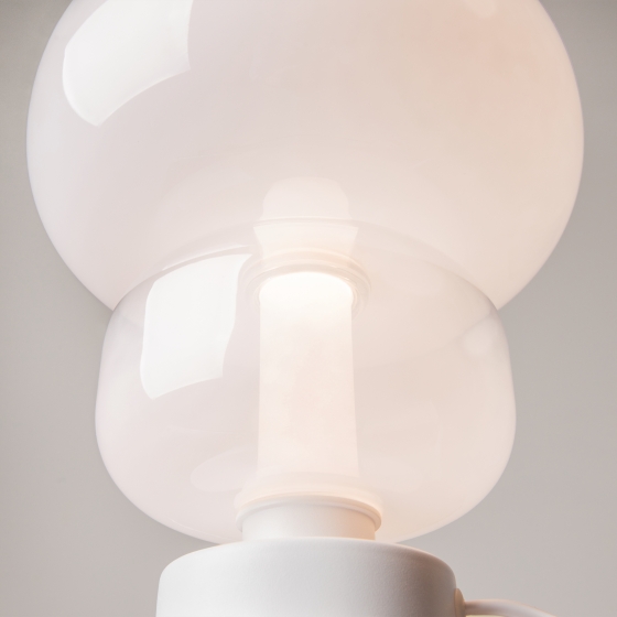 Настольный светильник Atmos белый стекло, 365 мм 4