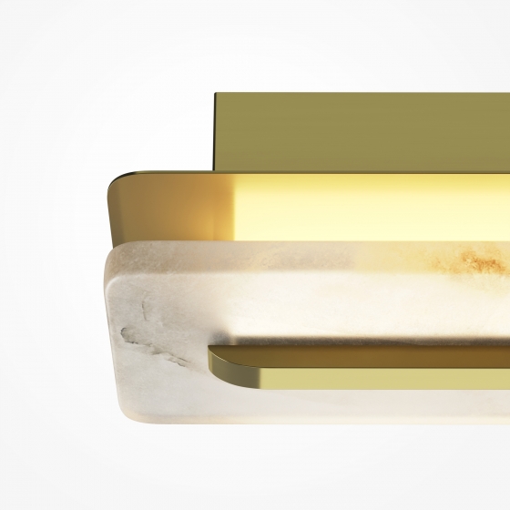 Настенный светильник Albatre латунь, белый абажур 7