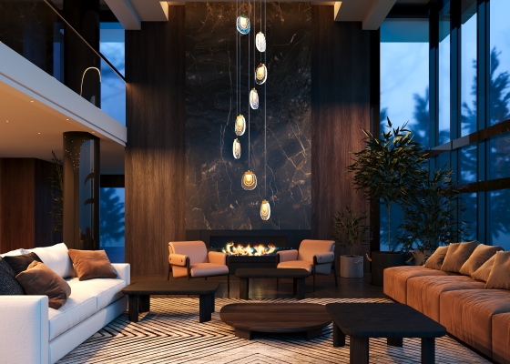 Подвесной светильник Biology латунь, стекло, 550 мм 2