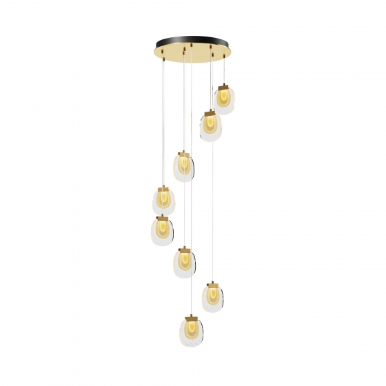 Подвесной светильник Biology латунь, стекло, 550 мм 1