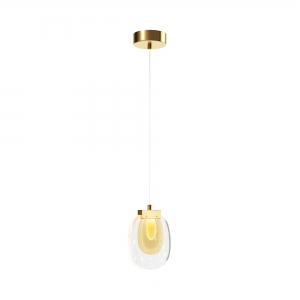 Подвесной светильник Biology прозрачный, латунь
