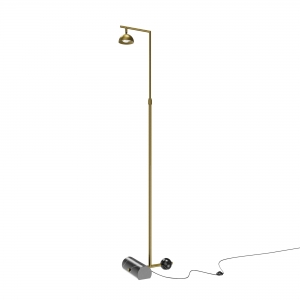 Торшер Pikant латунный, высота 215 см