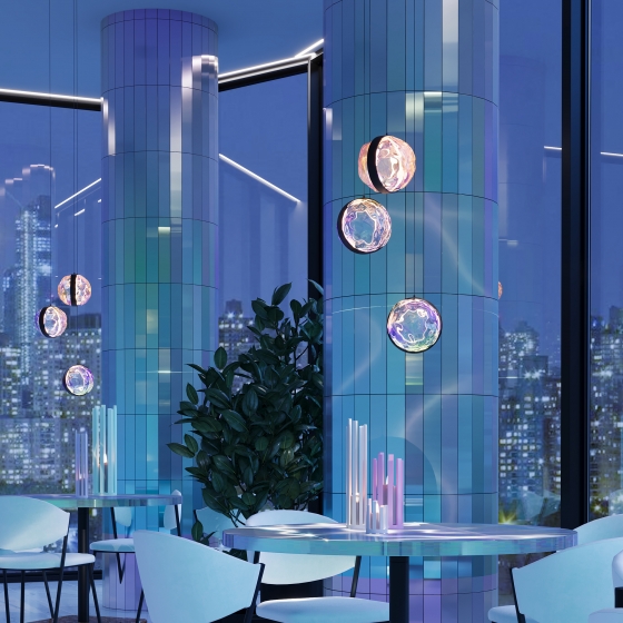 Подвесной светильник Misterio разноцветный, черный 3