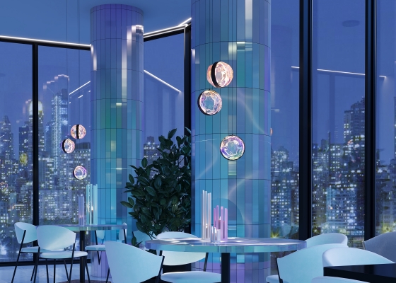 Подвесной светильник Misterio разноцветный, черный 2