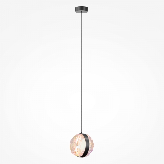 Подвесной светильник Misterio черный, разноцветный абажур 5