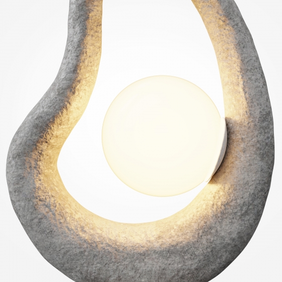 Настольный светильник Opus серый, стекло, 38 см 6