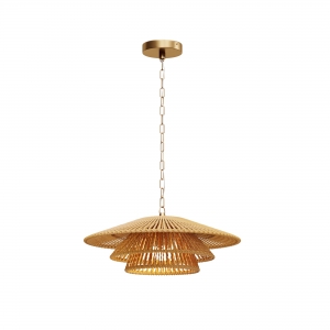 Подвесной светильник Costa терракотовый, латунь