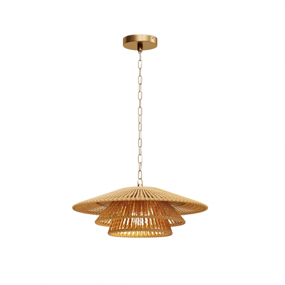 Подвесной светильник Costa терракотовый, латунь 1