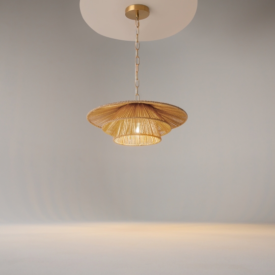 Подвесной светильник Costa терракотовый, латунь 11