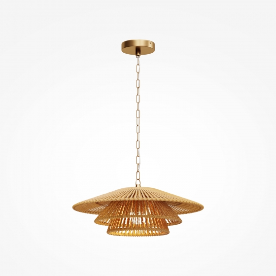 Подвесной светильник Costa терракотовый, латунь 12