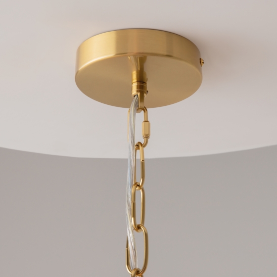 Подвесной светильник Costa терракотовый, латунь 14