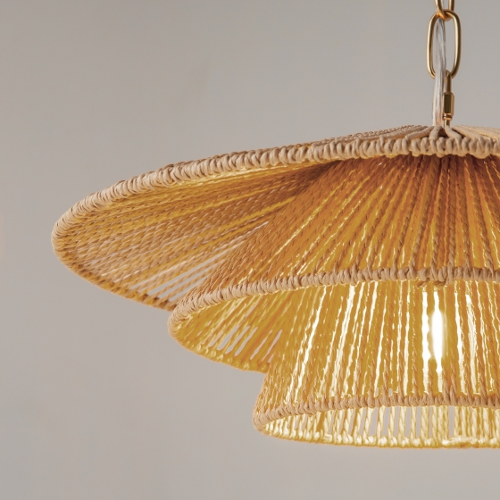 Подвесной светильник Costa терракотовый, латунь 9