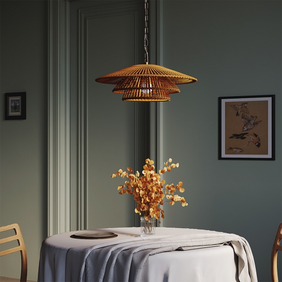 Подвесной светильник Costa терракотовый, латунь 3