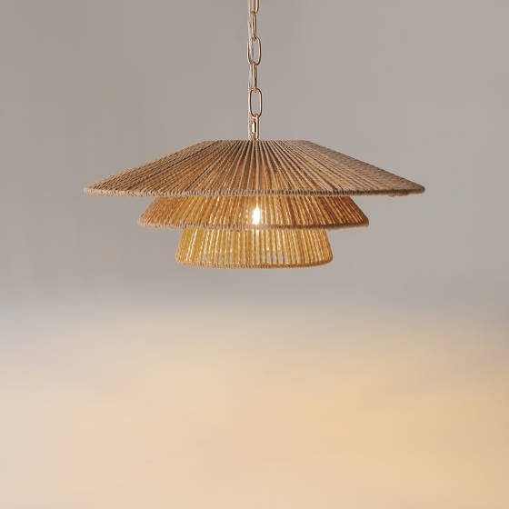 Подвесной светильник Costa терракотовый, латунь 13