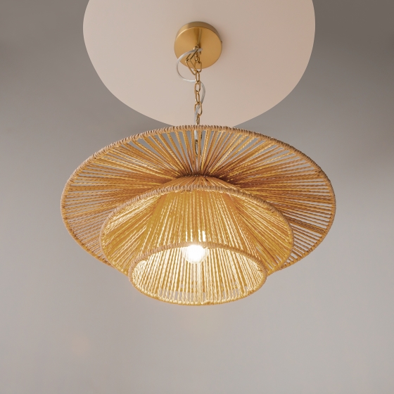 Подвесной светильник Costa терракотовый, латунь 10