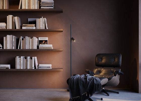 Напольный светильник Thin черный 2