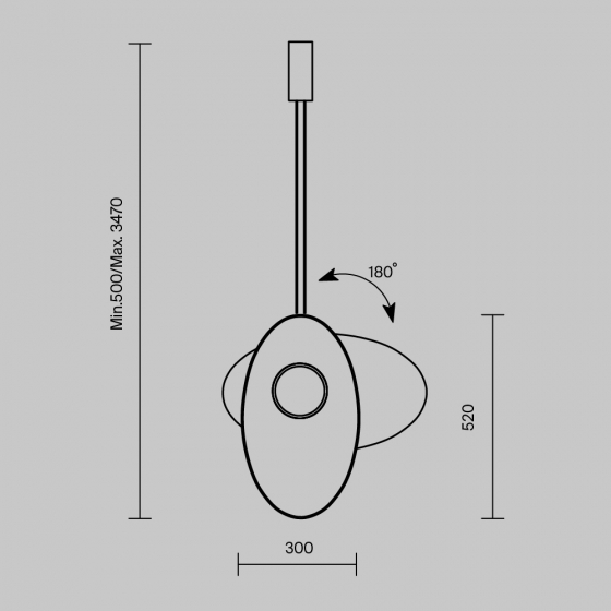 Подвесной светильник Evolution черный, серый 5