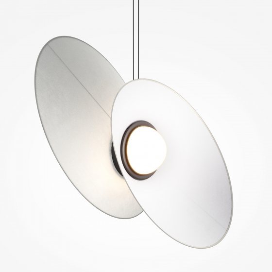 Подвесной светильник Evolution черный, белый абажур 7