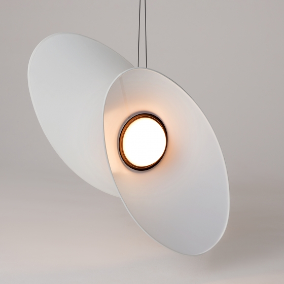 Подвесной светильник Evolution черный, белый абажур 11