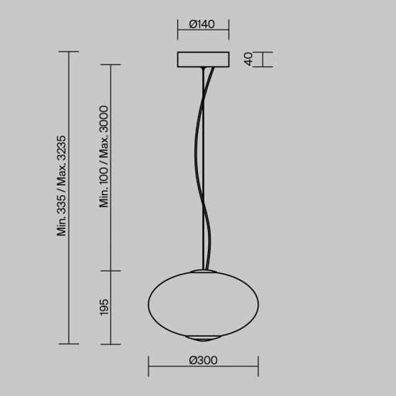 Подвесной светильник Bruma хром, стекло 2