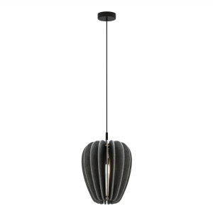 Подвесной светильник Cambio черный, серый фетр