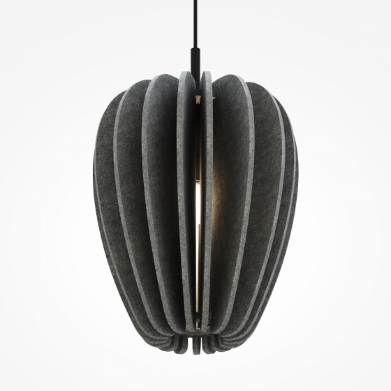 Подвесной светильник Cambio черный, серый фетр 8