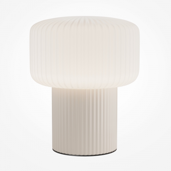 Настольный светильник Omaggio бежевый, стекло, 19 см 14