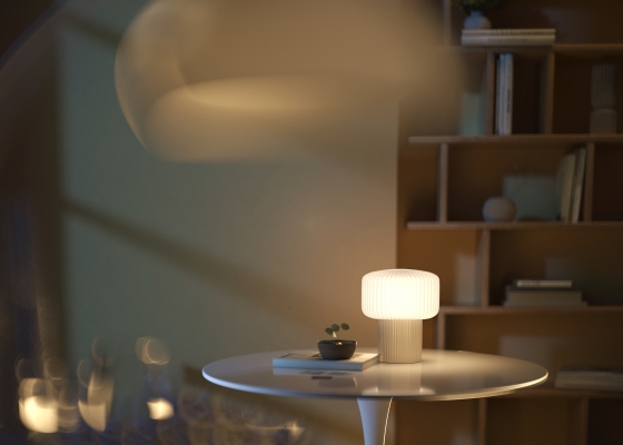 Настольный светильник Omaggio бежевый, стекло, 19 см 8