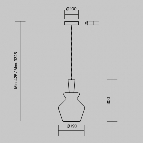 Подвесной светильник Toys белый стекло 7