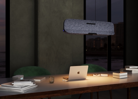 Подвесной светильник Optimista черный, бежевый фетр 900 мм 8