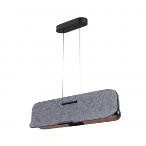 Подвесной светильник Optimista черный, бежевый фетр 900 мм