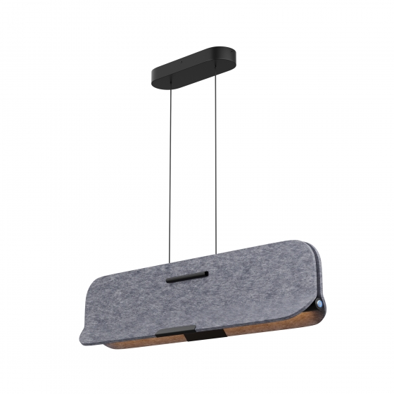 Подвесной светильник Optimista черный, бежевый фетр 900 мм 1